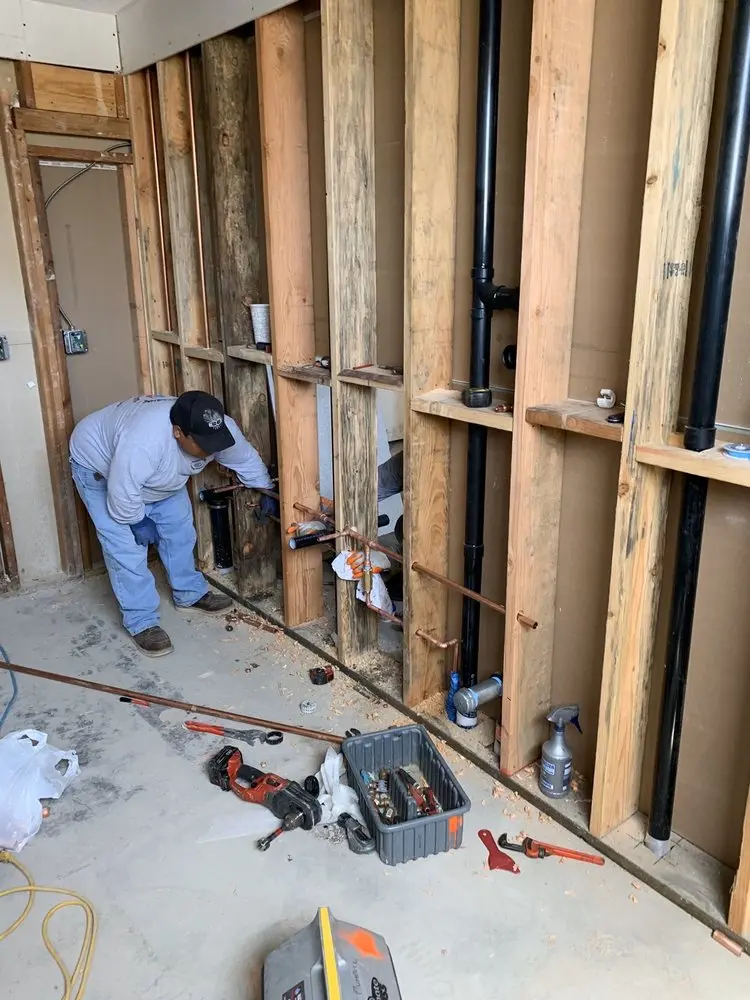 Commercial rough-in plumbing for Trenchless Sewer Repair in Englesville